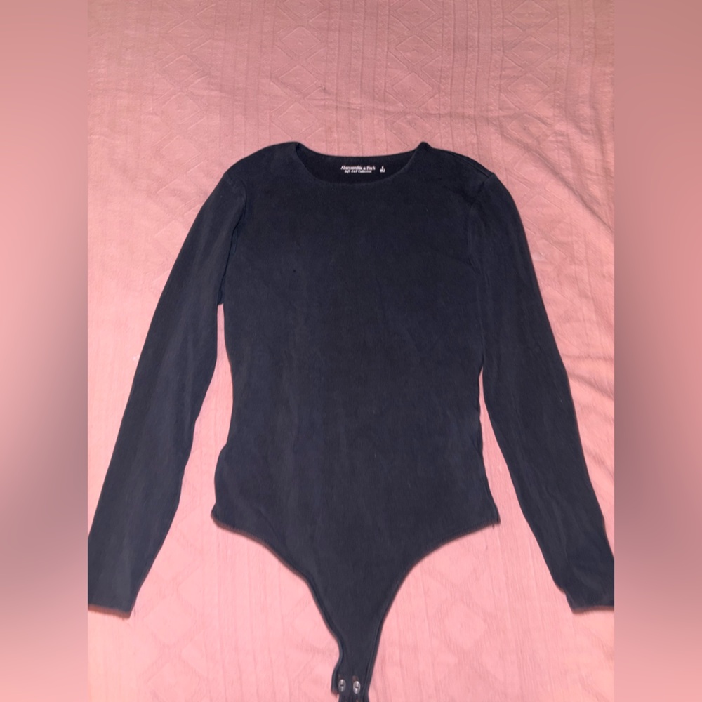 Abercrombie & Fitch Navy Soft Knit Top